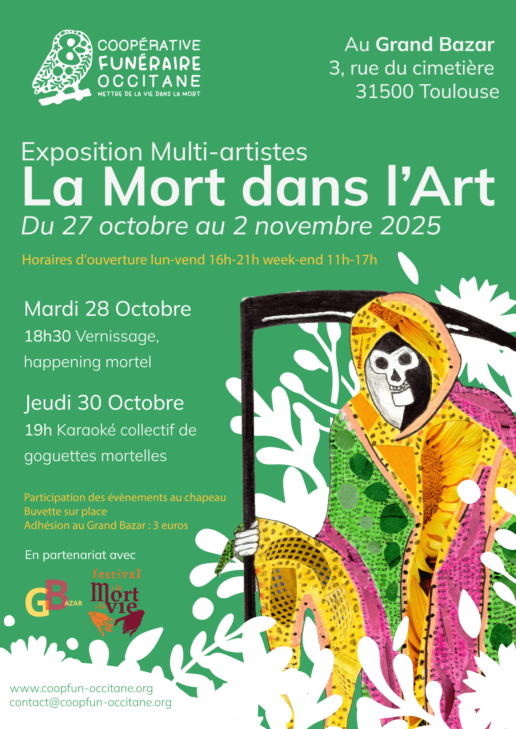 Flyer café mortel lieux et rites de la mort le 3 avril 2024